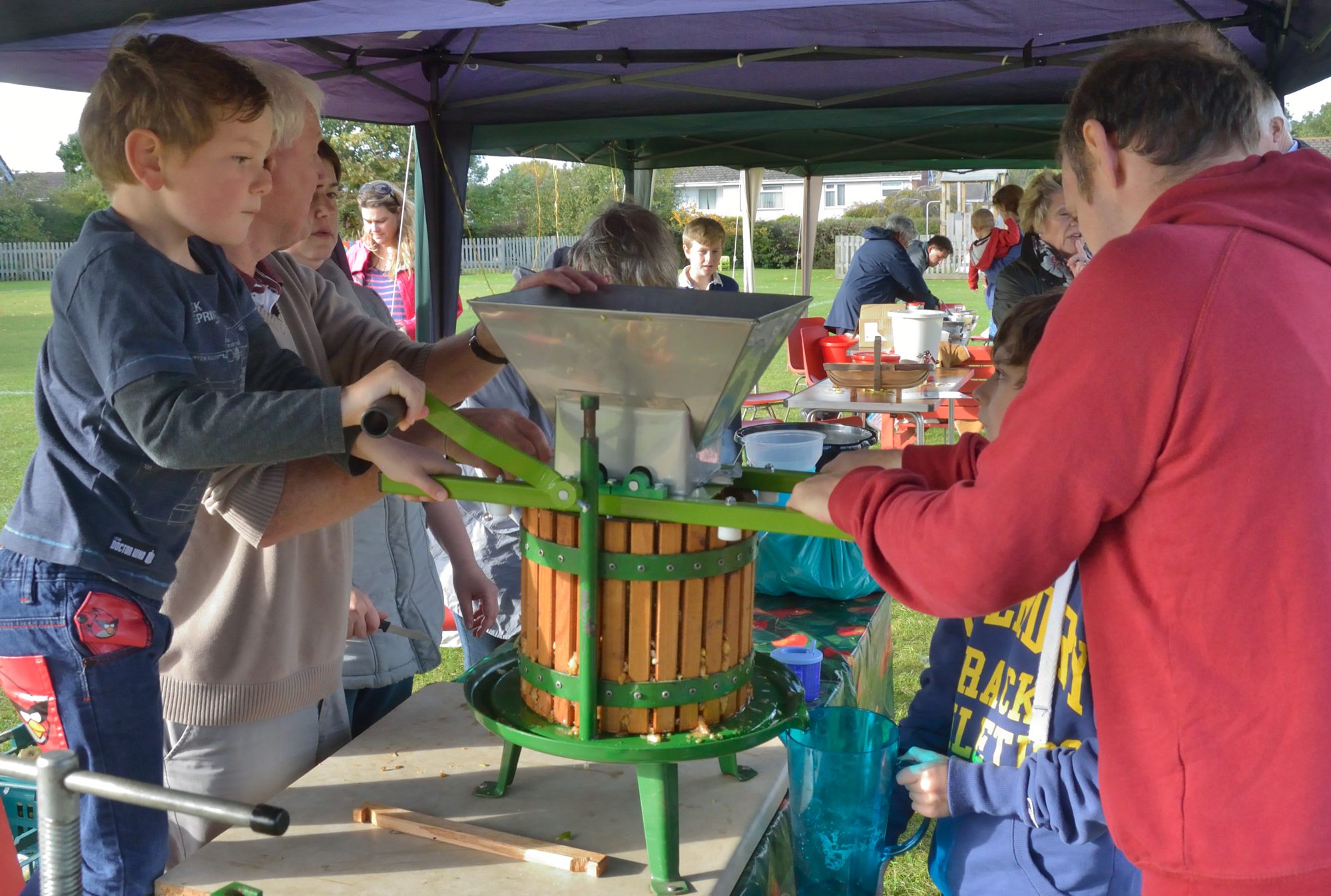 Fun at apple day